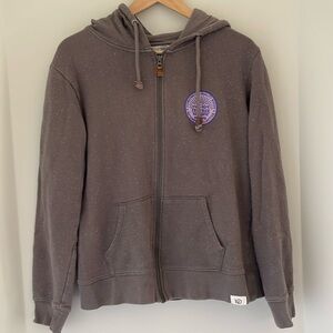 Tentree Zip up hoodie Size Medium Grey/Purple